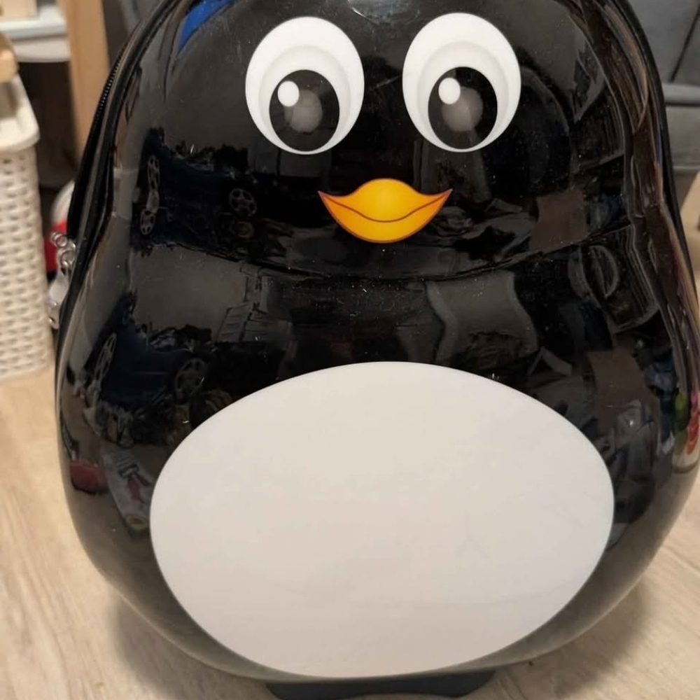 Penguin Bird Carrier Backpack - Black and White